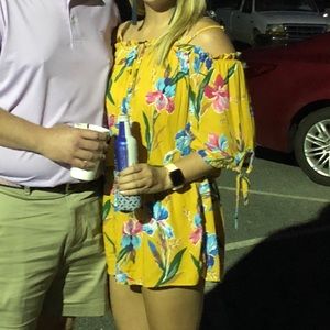 Cold shoulder romper